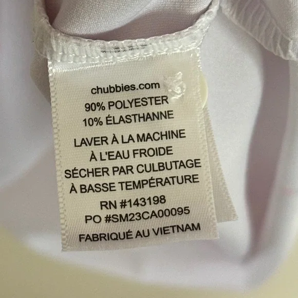 Chubbies Sailboat Print Performance Polo Shirt XL White - Picture 6 of 7